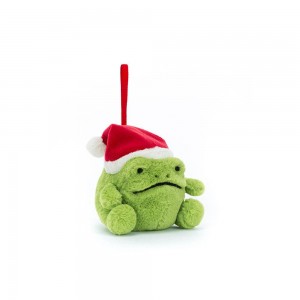 Reptiles Jellycat Peluche Ricky Rain Frog Decoration,8cm x 7cm x 8cm Vert | 92805-YFLZ