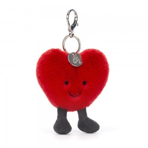 Saint Valentin Jellycat Peluche Amuseables Heart,13cm x 9cm x 3cm Rouge | 92587-WPUN