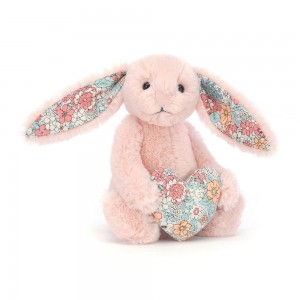 Saint Valentin Jellycat Peluche Blossom Heart Bunny,15cm x 8cm x 6cm Rose | 60754-LHBE