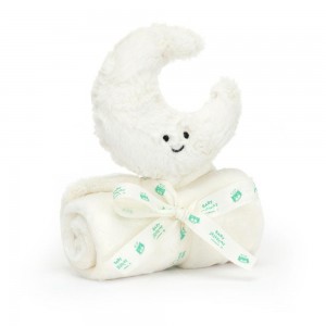 Soothers Jellycat Amuseables Moon,10cm x 34cm x 34cm Blanche | 73201-GXSY