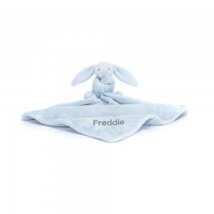 Soothers Jellycat Bashful Bunny,15cm x 34cm x 34cm Bleu | 47681-FJOX