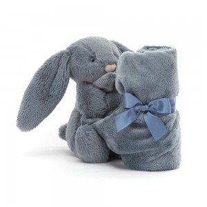Soothers Jellycat Bashful Dusky Bunny,15cm x 34cm x 34cm Bleu | 46135-MWDA