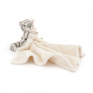 Soothers Jellycat Bashful Snow Tiger,15cm x 34cm x 34cm Grise | 24031-VTHX