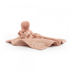 Soothers Jellycat Odell Octopus,15cm x 34cm x 34cm Orange | 96583-QNAS