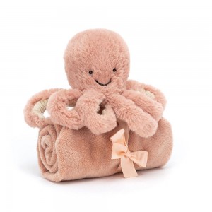Soothers Jellycat Odell Octopus,28cm x 18cm x 7cm Orange | 21534-IGCD