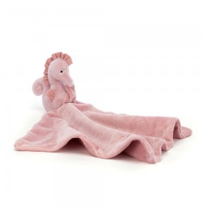 Soothers Jellycat Sienna Seahorse,13cm x 34cm x 34cm Rose | 50862-DXLG