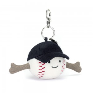 Sports Jellycat Peluche Amuseables Sports Baseball,12cm x 6cm x 6cm Blanche | 36728-WIQM