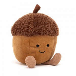 Woodland Jellycat Peluche Amuseables Acorn,13cm x 8cm x 8cm Marron | 86724-UWFR