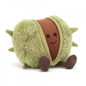 Woodland Jellycat Peluche Amuseables Conker,11cm x 10cm x 9cm Vert | 73418-UIMN