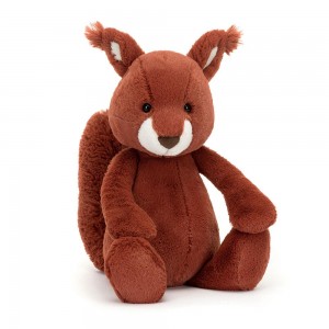 Woodland Jellycat Peluche Bashful Squirrel,31cm x 12cm x 9cm Rouge | 91483-HLDZ
