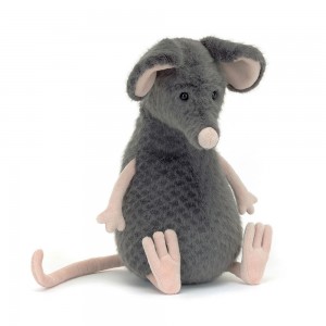 Woodland Jellycat Peluche Lachlan Sad Rat,27cm x 12cm x 12cm Grise | 57391-VXZI