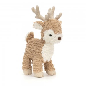 Woodland Jellycat Peluche Mitzi Reindeer,25cm x 8cm x 13cm Beige | 36049-JQKH