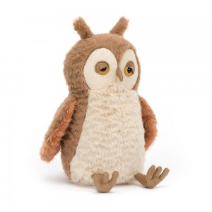 Woodland Jellycat Peluche Oakley Owl,28cm x 11cm x 12cm Marron | 96103-BCVQ