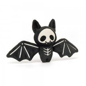 Woodland Jellycat Peluche Skelebat Jim,16cm x 35cm x 3cm Noir | 01297-ZPNV