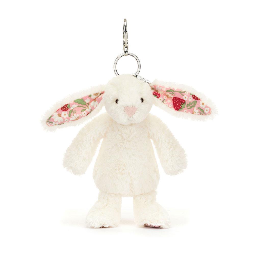 Animaux De Compagnie Jellycat Peluche Blossom Cream Bunny \'Berry\',18cm x 5cm x 4cm Blanche | 63847-DENA