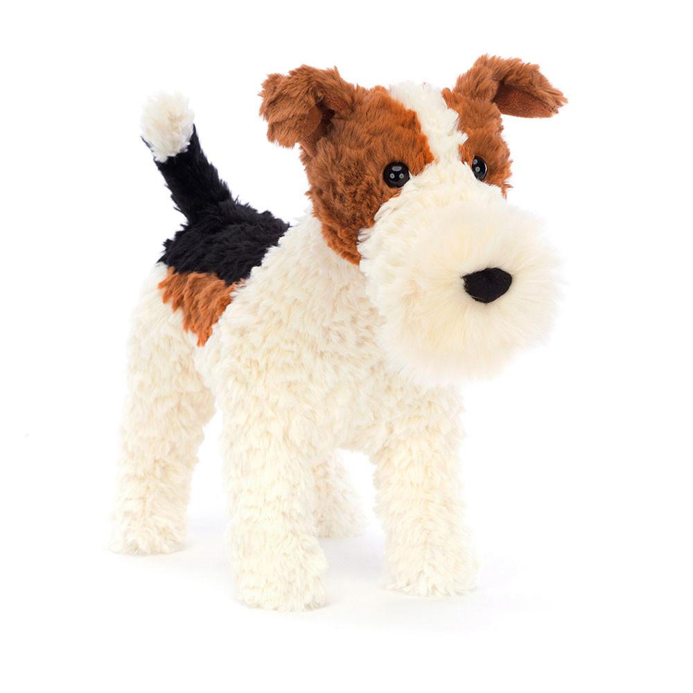 Animaux De Compagnie Jellycat Peluche Hector Fox Terrier,24cm x 13cm x 30cm Blanche | 13750-QDLO