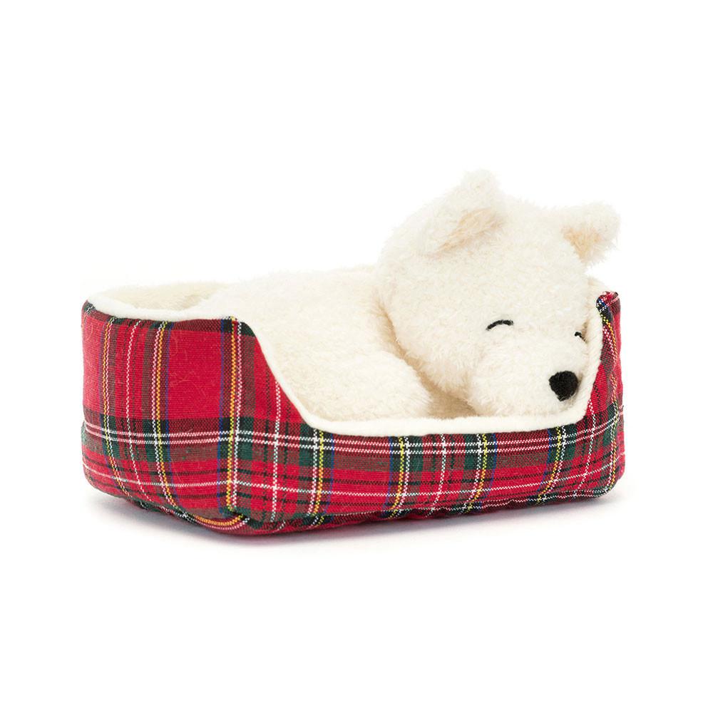 Animaux De Compagnie Jellycat Peluche Napping Nipper Westie,10cm x 15cm x 12cm Blanche | 68472-VTKQ