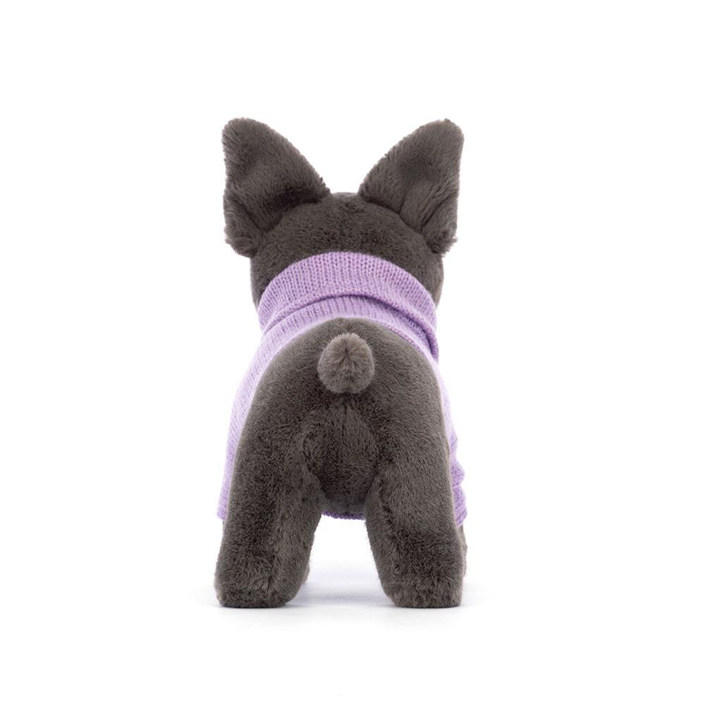 Animaux De Compagnie Jellycat Peluche Sweater French Bulldog Purple,17cm x 7cm x 19cm Grise | 74182-XIKW