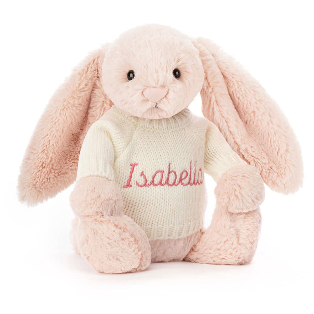 Bébé Jellycat Bashful Blush Bunny with Cream,31cm x 12cm x 9cm Rose | 36842-TPNE