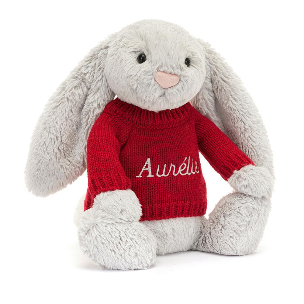 Bébé Jellycat Bashful Bunny,31cm x 12cm x 9cm Grise | 85402-VKPS