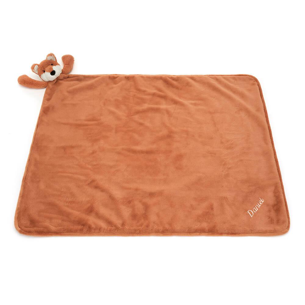Bébé Jellycat Bashful Fox Cub Blankie,56cm x 70cm x 9cm Orange | 42971-XFNL