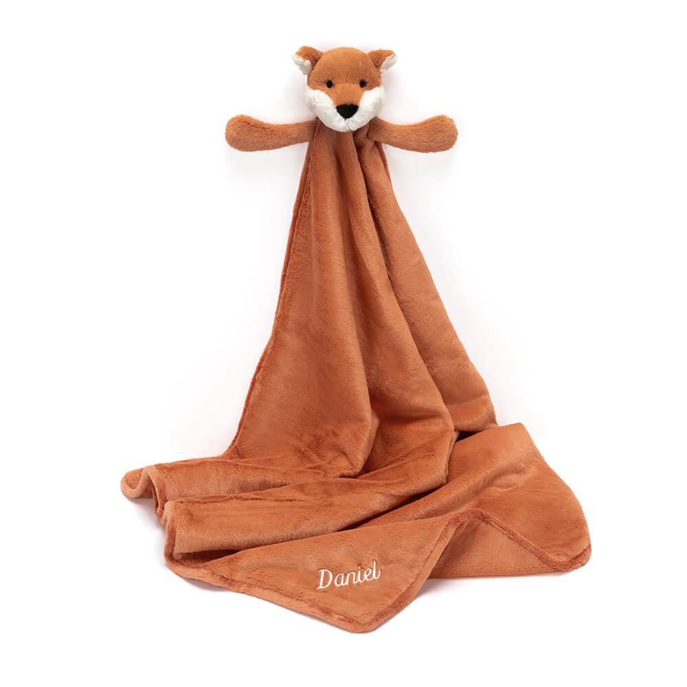 Bébé Jellycat Bashful Fox Cub Blankie,56cm x 70cm x 9cm Orange | 42971-XFNL