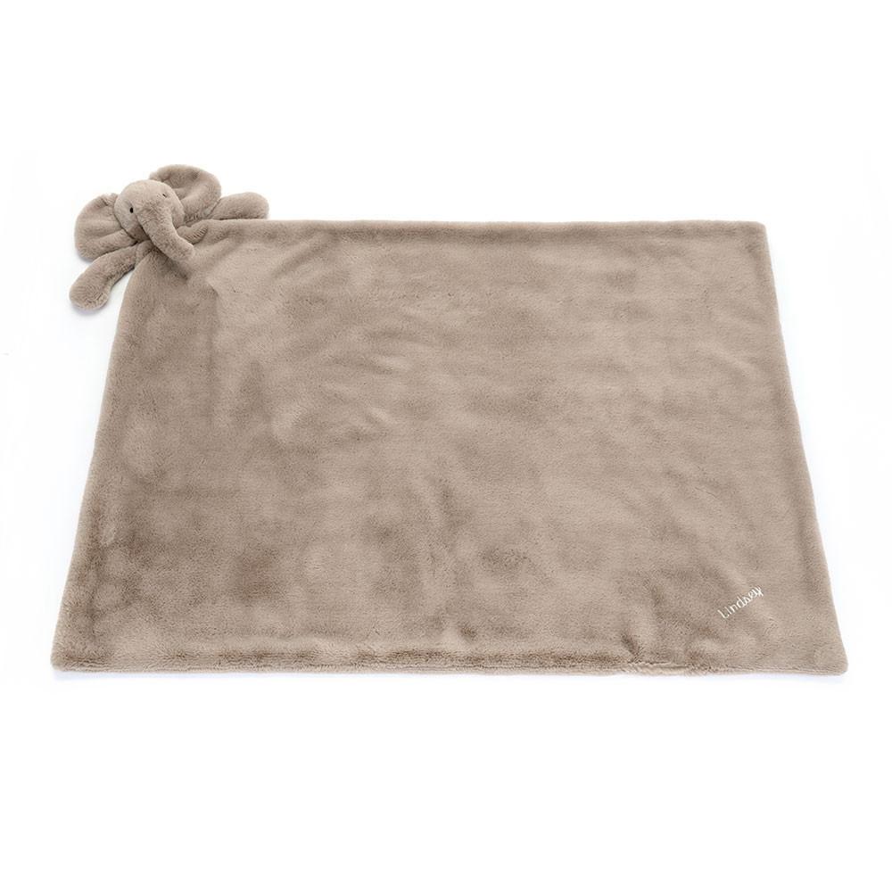Bébé Jellycat Smudge Elephant Blankie,56cm x 70cm x 9cm Grise | 74235-ZOPH