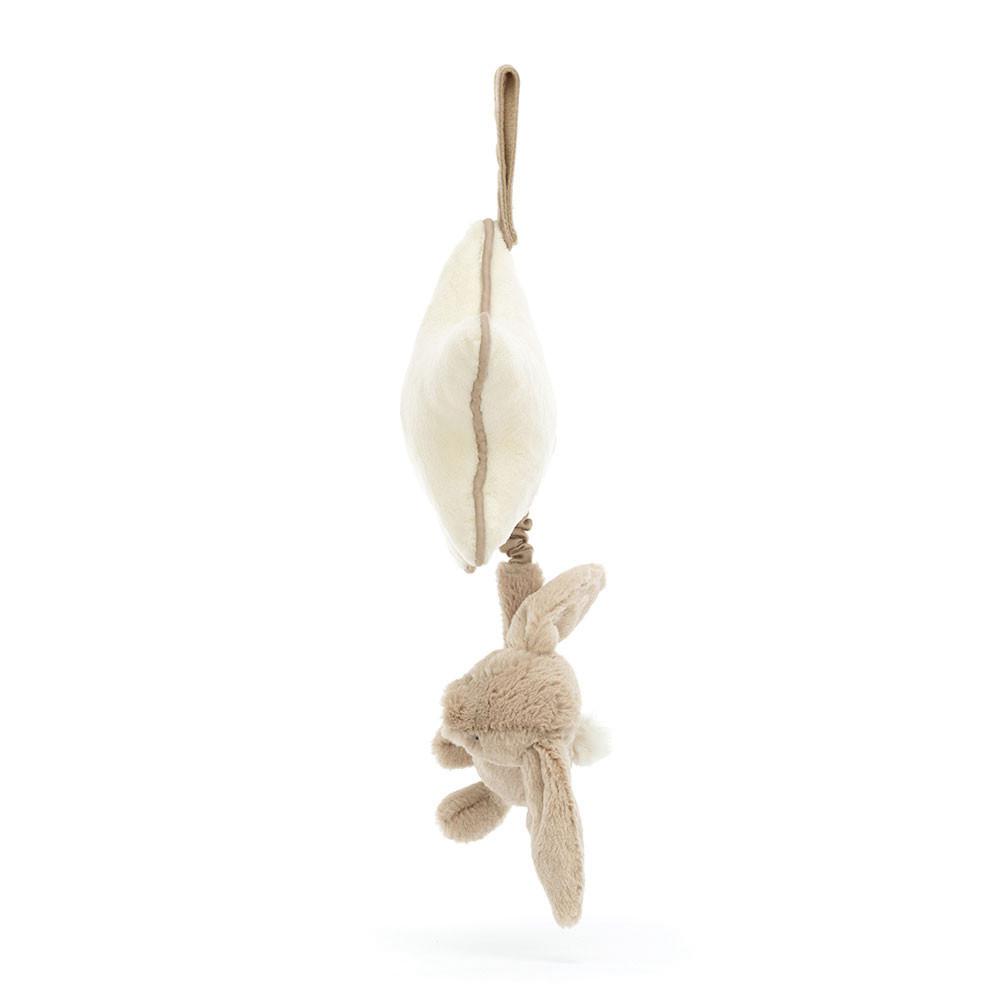 Cadeaux Pour Bébé Jellycat Bashful Bunny Musical Pull,30cm x 20cm x 6cm Beige | 86431-PCUH