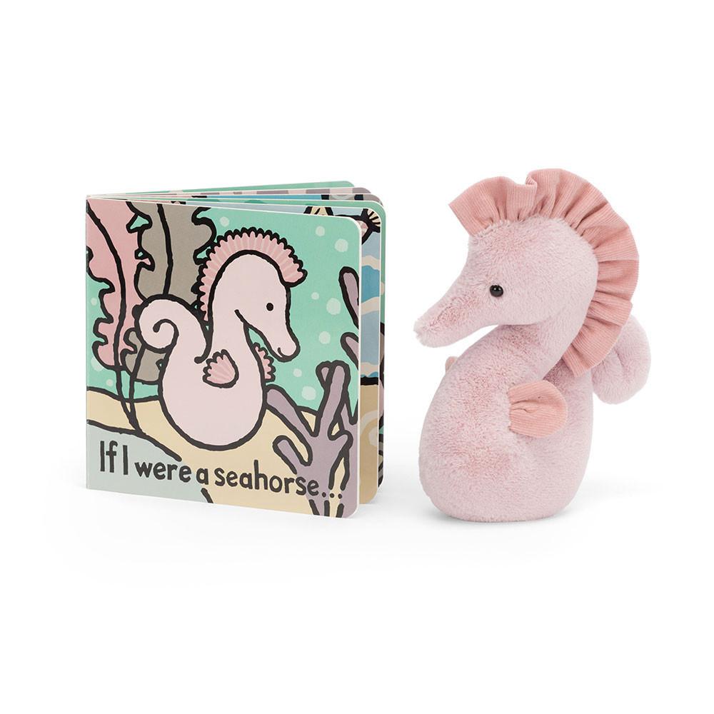 Cadeaux Pour Bébé Jellycat If I Were A Seahorse and Sienna Seahorse Medium Rose | 98106-RDAY