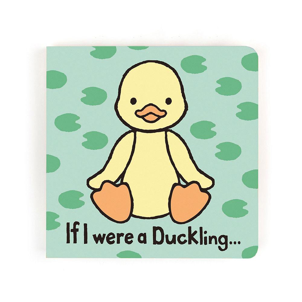 Cadeaux Pour Bébé Jellycat If I were a Duckling Board and Bashful Duckling Medium Jaune | 94738-BKUJ