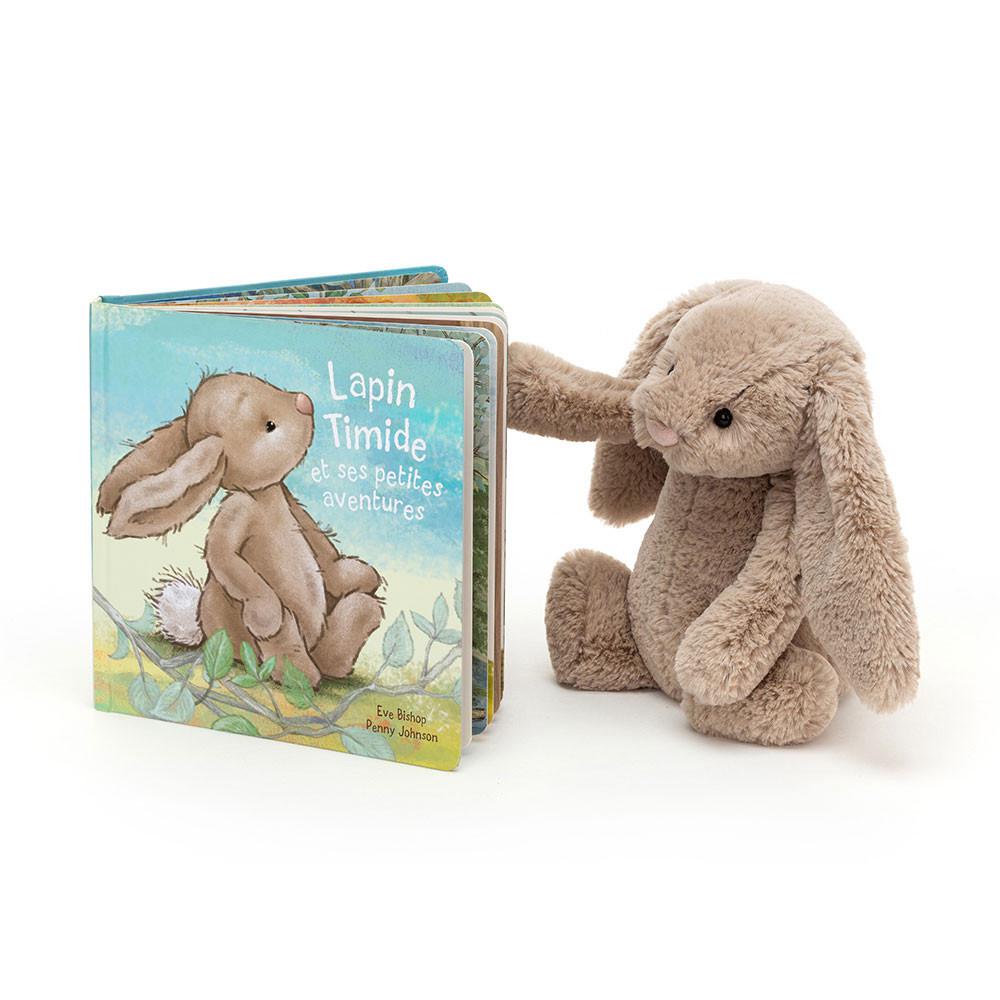 Cadeaux Pour Bébé Jellycat Lapin Timide Et Ses Petites Aventures and Bashful Bunny Medium Beige | 90326-TCFA