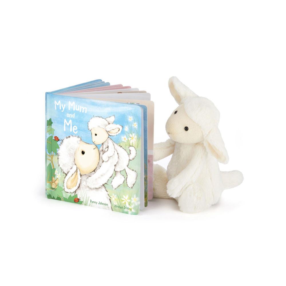 Cadeaux Pour Bébé Jellycat My Mum and Me and Bashful Lamb Medium Blanche | 97243-SXNQ