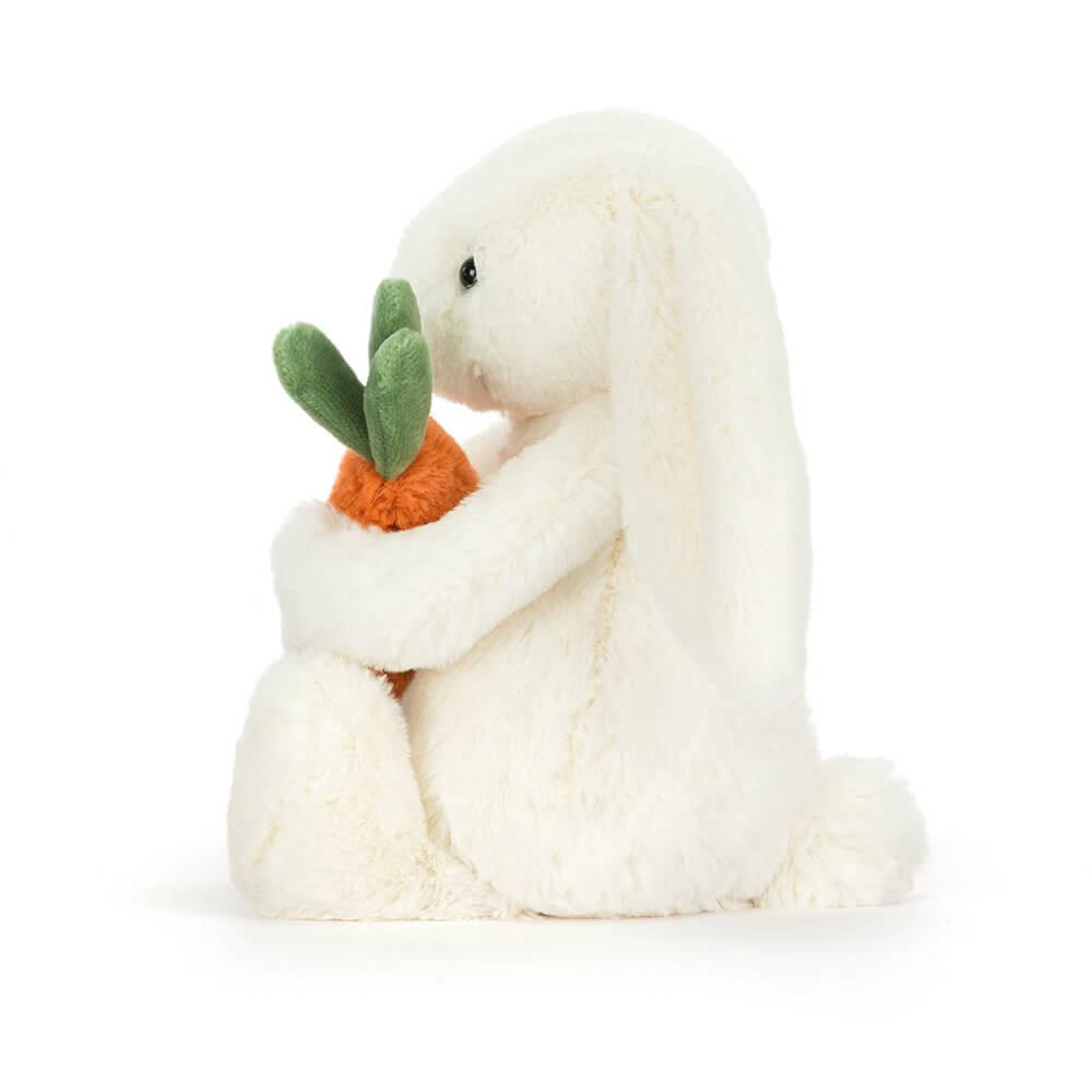 Cadeaux Pour Bébé Jellycat Peluche Bashful Carrot Bunny,18cm x 9cm x 8cm Blanche | 26897-KPHM
