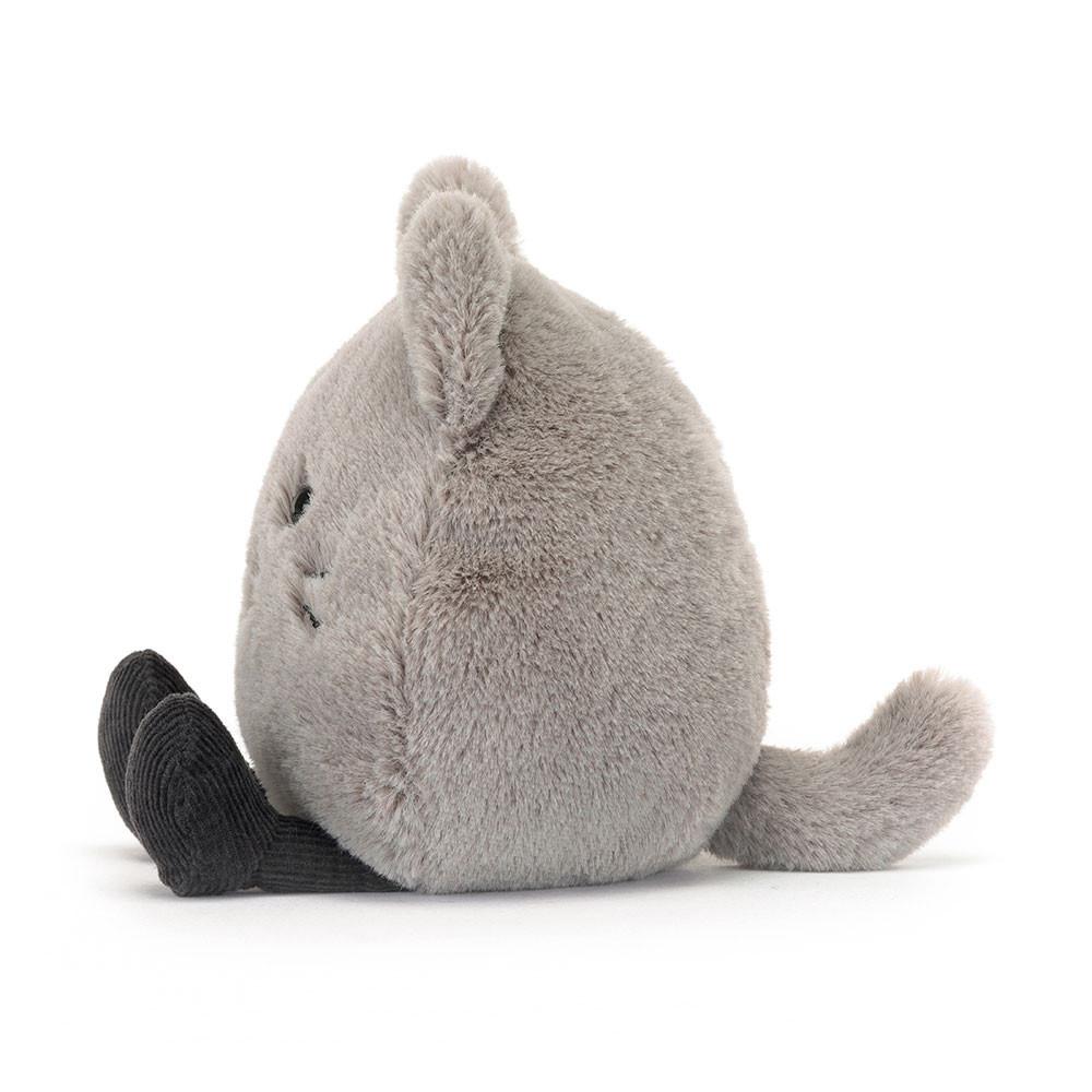 Chat Jellycat Peluche Amuseabean Kitty,4.7in x 3.5in x 2.4in Grise | 80135-UKMH