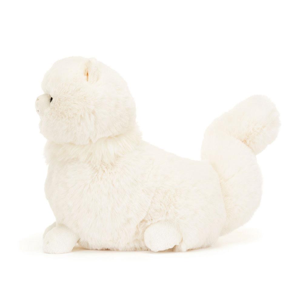 Chat Jellycat Peluche Carissa Persian,9.8in x 5.9in x 9.8in Blanche | 68273-WDLJ