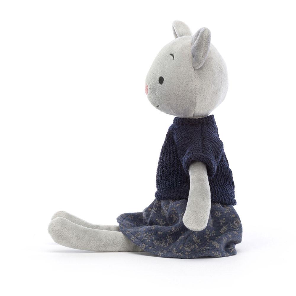 Chat Jellycat Peluche Coquette Cutie,9.4in x 2.4in x 1.6in Grise | 54978-AMRV