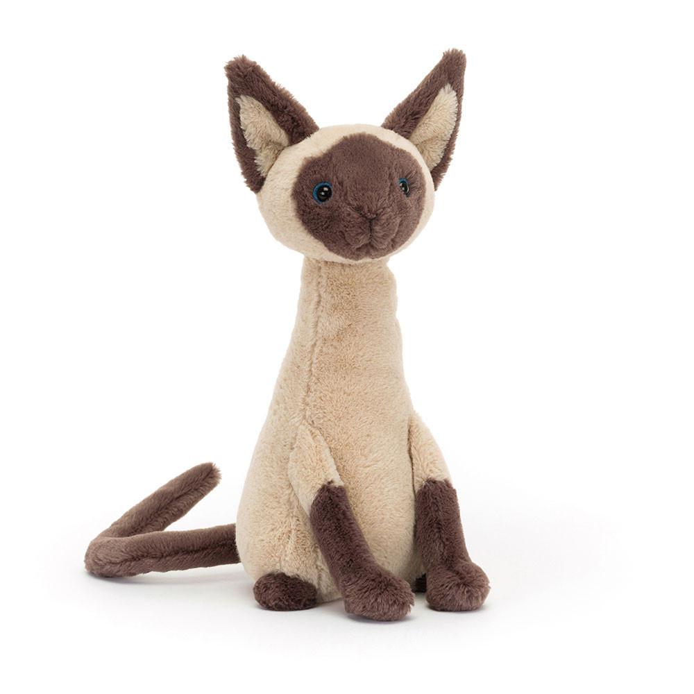 Chat Jellycat Peluche Iris Siamese,10.6in x 4.7in x 5.1in Marron | 36205-WHML