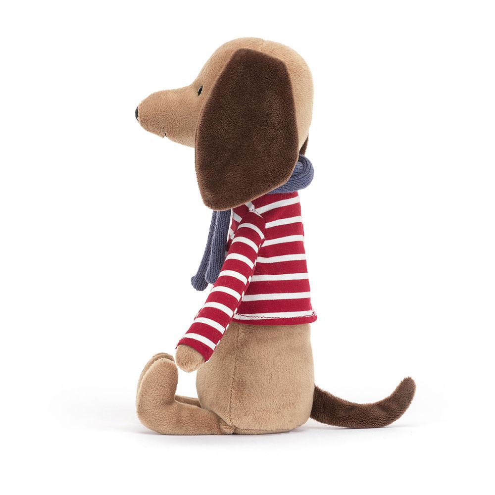 Chien Jellycat Peluche Beatnik Buddy Sausage Dog,11.8in x 2.8in x 2in Marron | 92136-JONI