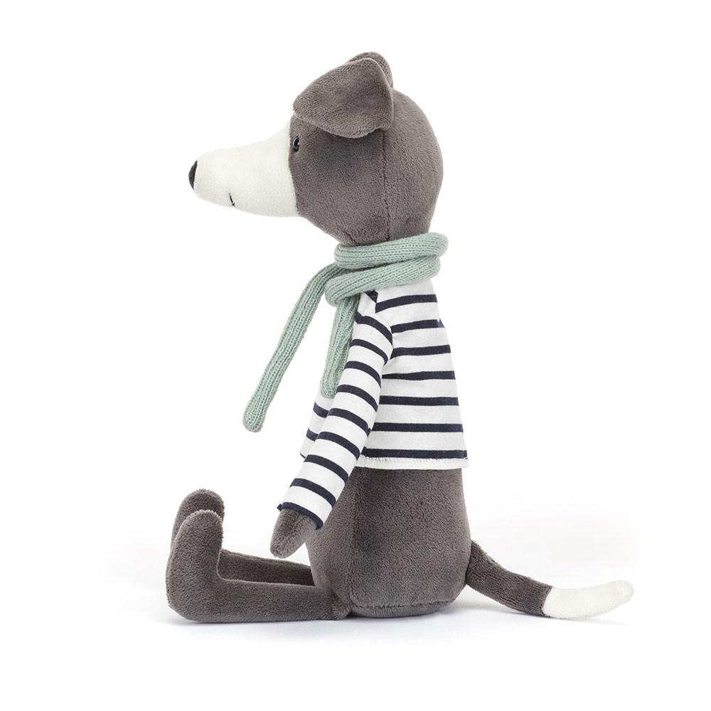 Chien Jellycat Peluche Beatnik Buddy Whippet,11.8in x 2.8in x 2in Grise | 69158-HJOM