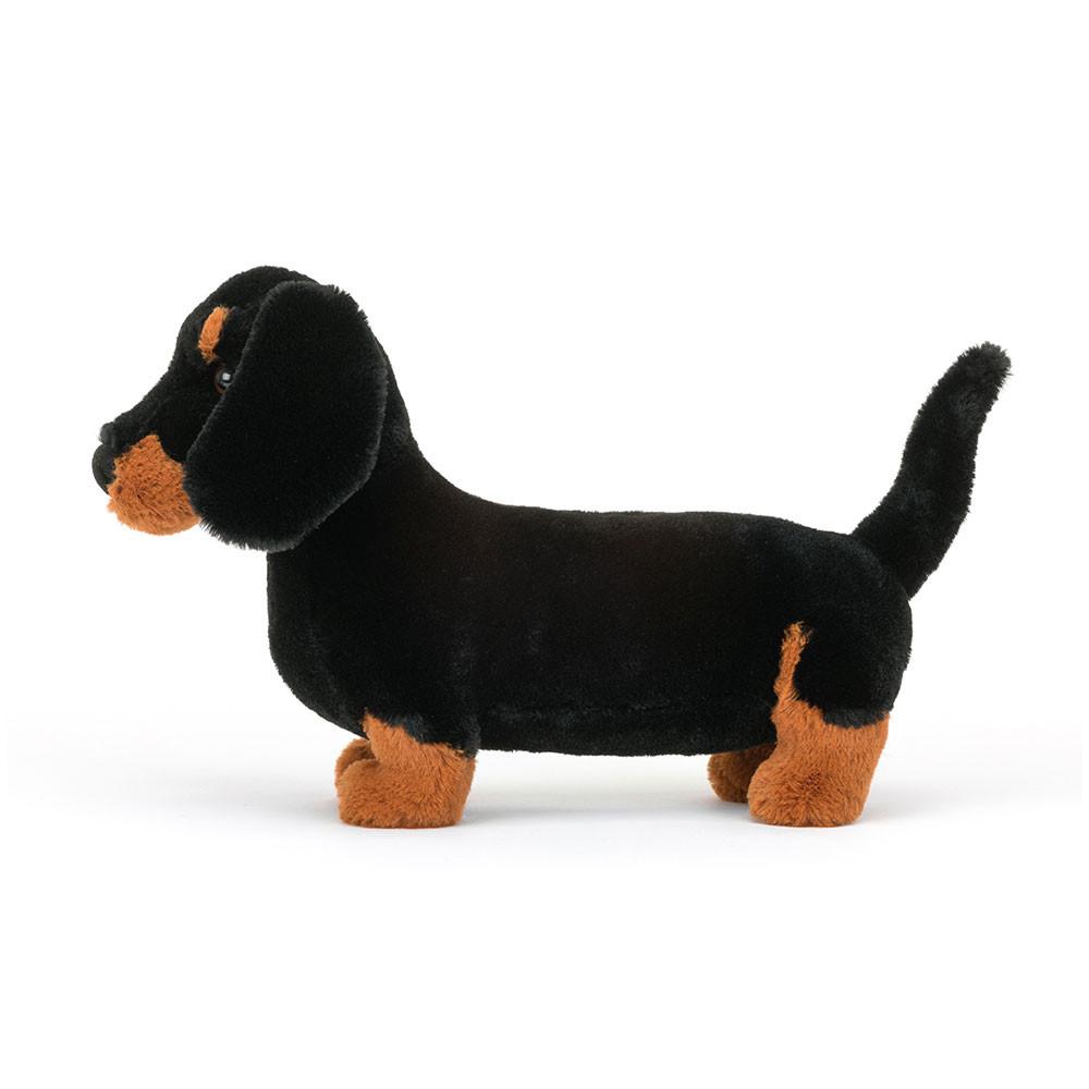 Chien Jellycat Peluche Freddie Sausage Dog,7.5in x 3.5in x 11.4in Noir | 71584-TRFZ