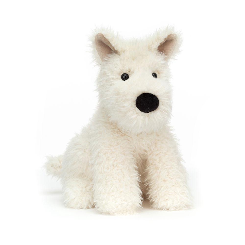 Chien Jellycat Peluche Munro Scottie Dog,9.8in x 5.9in x 5.5in Blanche | 23164-QZKR