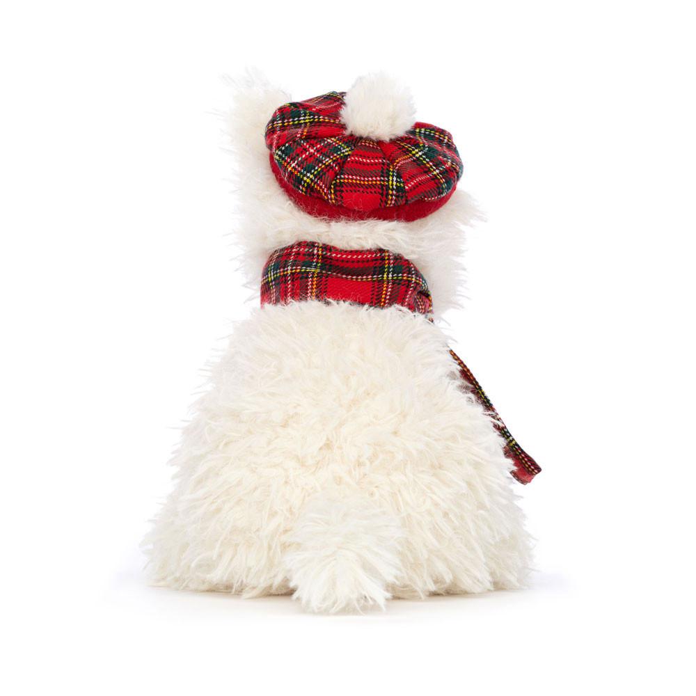 Chien Jellycat Peluche Winter Warmer Munro Scottie Dog,8.3in x 4.7in x 5.9in Blanche | 01972-MVCK