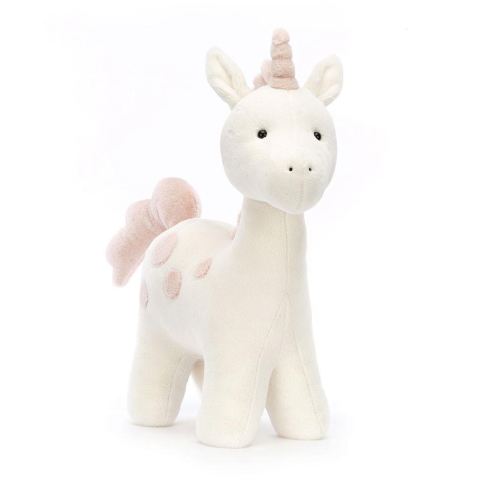 Créatures Mythiques Jellycat Peluche Big Spottie Unicorn,42cm x 15cm x 23cm Blanche | 31052-HNBR
