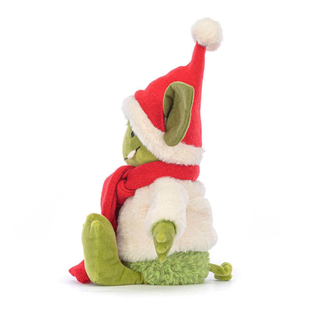 Créatures Mythiques Jellycat Peluche Christmas Grizzo,30cm x 10cm x 9cm Vert | 29543-XPED