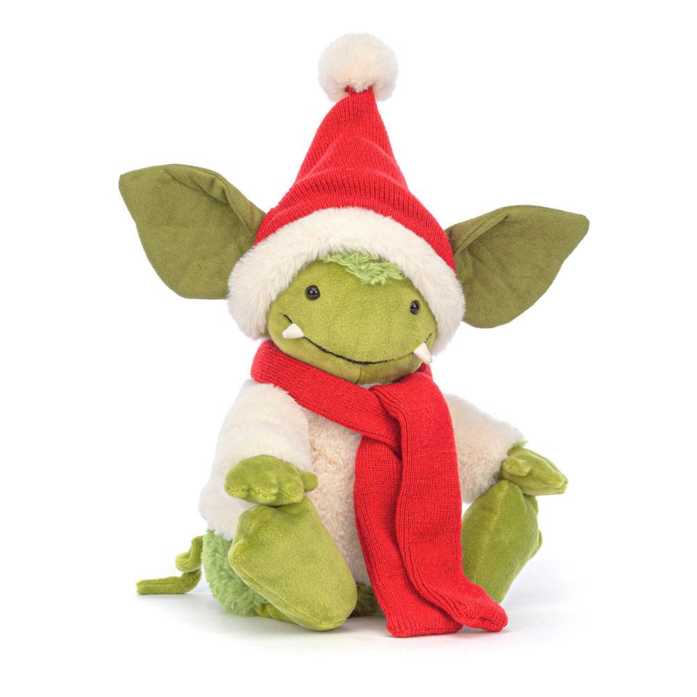 Créatures Mythiques Jellycat Peluche Christmas Grizzo,30cm x 10cm x 9cm Vert | 29543-XPED
