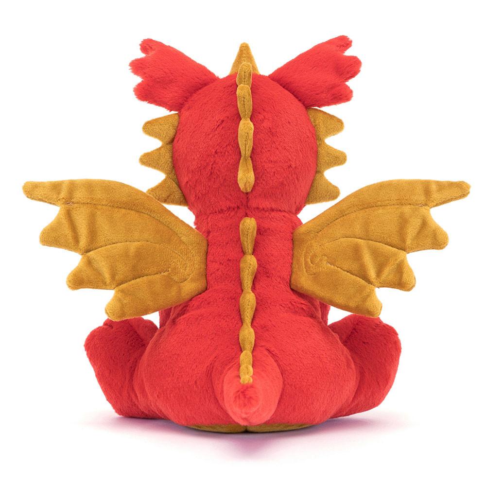 Créatures Mythiques Jellycat Peluche Darvin Dragon,24cm x 20cm x 12cm Rouge | 45327-DKVO