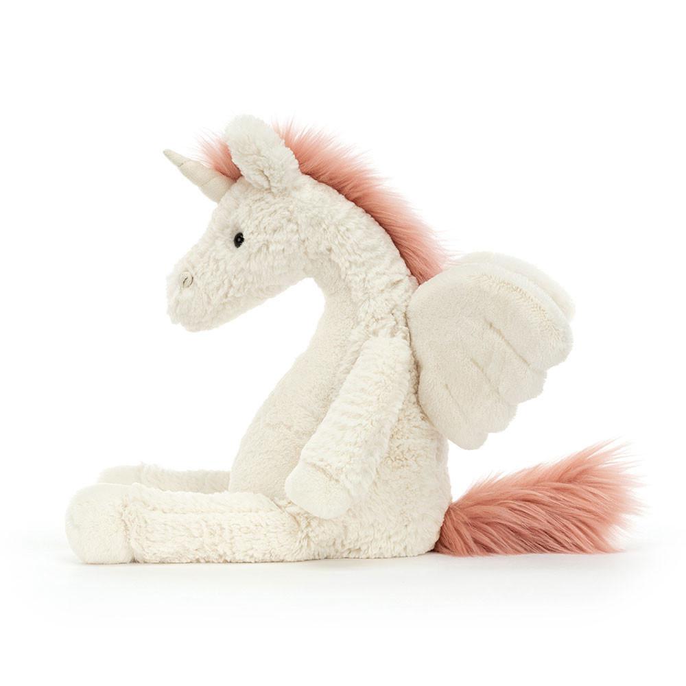Créatures Mythiques Jellycat Peluche Lallagie Unicorn,35cm x 13cm x 13cm Blanche | 76205-ROED