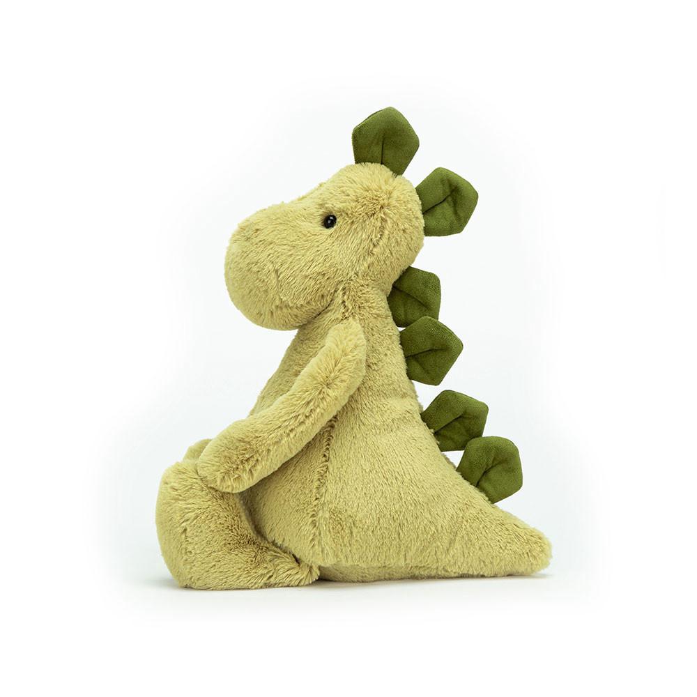 Dinosaure Jellycat Peluche Bashful Dino,12.2in x 4.7in x 3.5in Vert | 32619-FYET