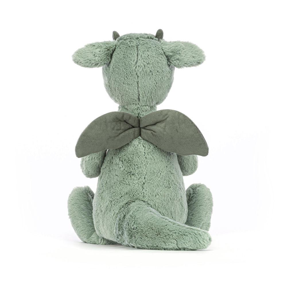 Dinosaure Jellycat Peluche Bashful Dragon,12.2in x 4.7in x 3.5in Vert | 49127-NMHI