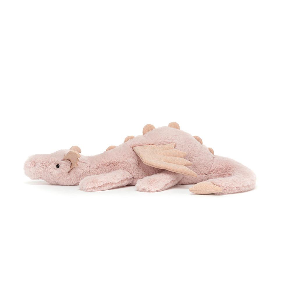 Dinosaure Jellycat Peluche Dragon,4.7in x 5.5in x 19.7in Rose | 63485-NUWG
